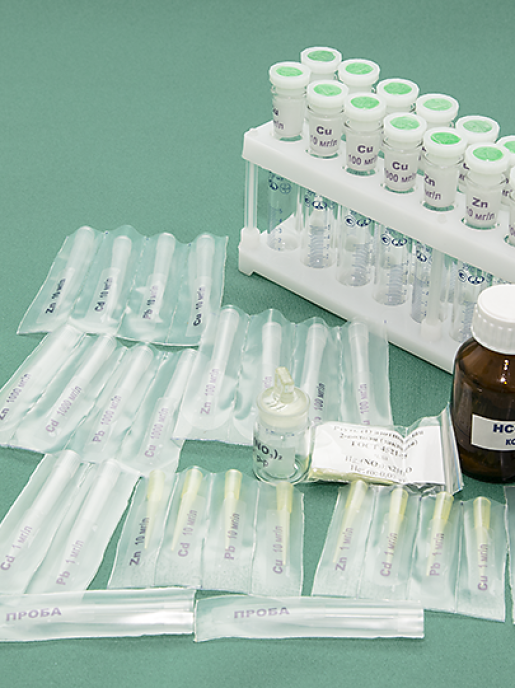 Комплект посуды и реактивов для определения кадмия, свинца, меди, цинка ТомьАналит