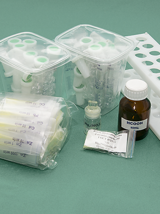 Комплект посуды и реактивов для определения кадмия, свинца, меди, цинка ТомьАналит