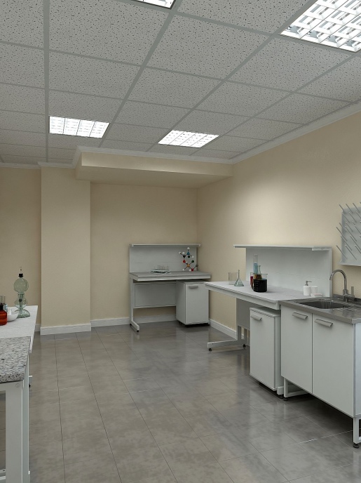 Стол лабораторный с полкой Simple Pro ЛК-1800 СМ