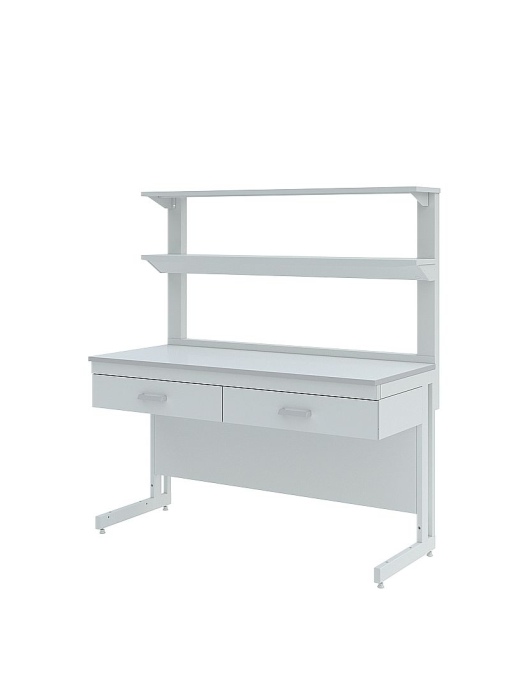 Стол лабораторный с 2-мя полками Simple Pro ЛК-1200 СП