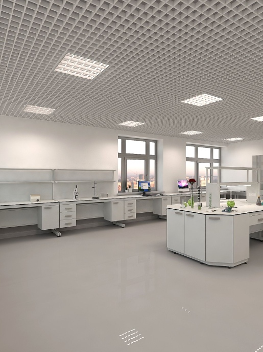 Стол лабораторный с 2-мя полками Simple Pro ЛК-1200 СП