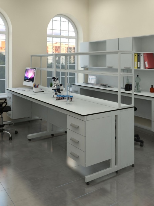 Стол лабораторный химический (с тех. приставкой) Simple Pro ЛК-900 СПТ