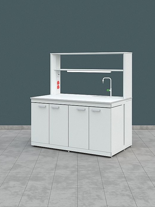 Стол лабораторный химический (с тех. приставкой) Simple Pro ЛК-1800 СПТ