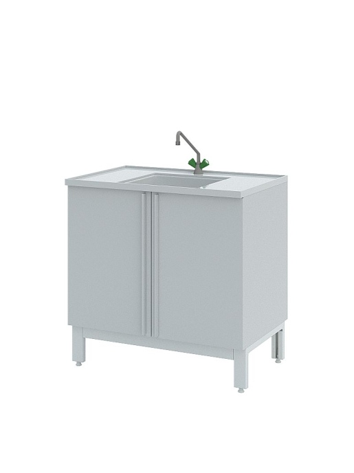 Мойки лабораторные химические Simple Pro ЛК-1500 СМС-ПВ (1 раковина, 1 смеситель)