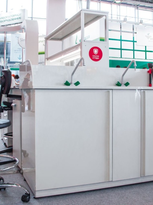 Мойки лабораторные химические Simple Pro ЛК-1500 СМС-ПВ (1 раковина, 1 смеситель)