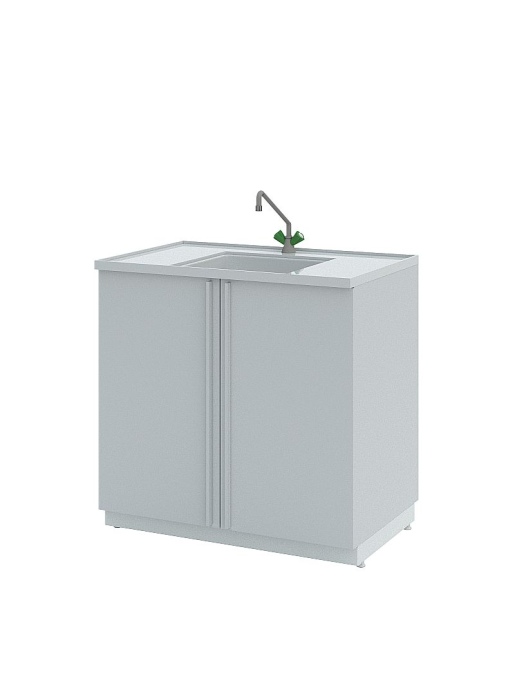 Мойки лабораторные химические Simple Pro ЛК-1500 СМС-ПВ (2 раковины, 1 смеситель)