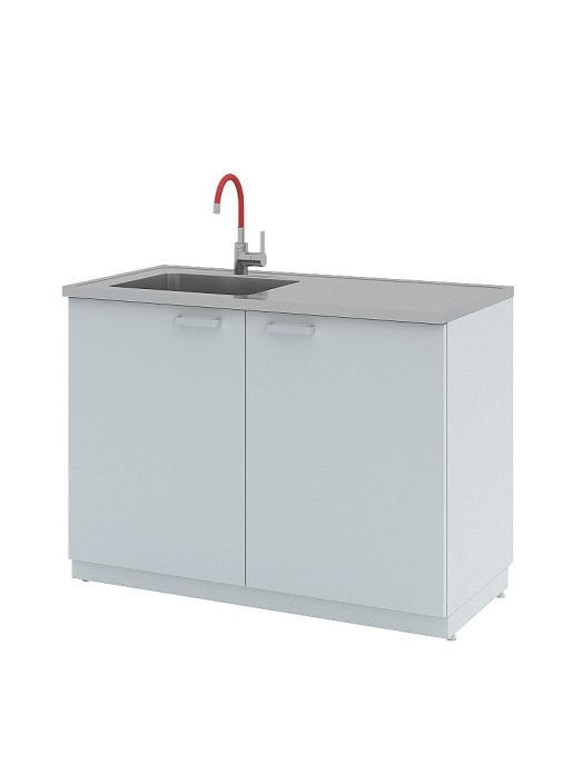 Мойки лабораторные металлические Simple Pro ЛК-600 СМС-Г (1 раковина, 1 смеситель)