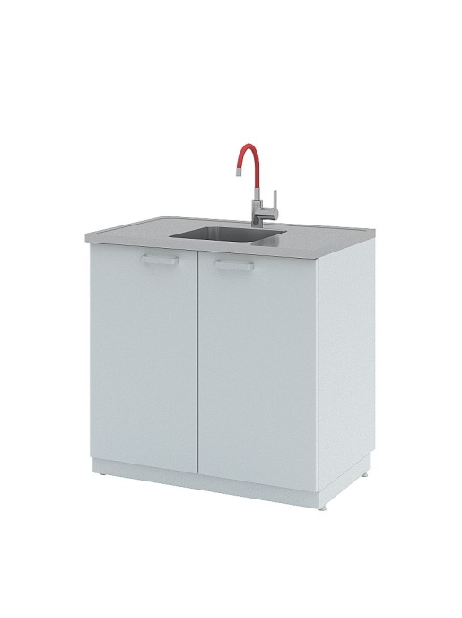 Мойки лабораторные металлические Simple Pro ЛК-600 СМС-Г (1 раковина, 1 смеситель)