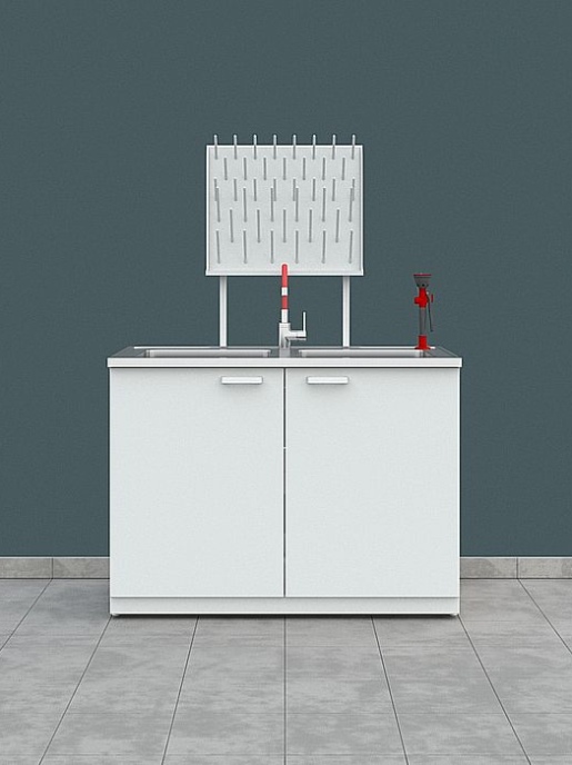 Мойки лабораторные металлические Simple Pro ЛК-1200 СМС-Г (2 раковины, 1 смеситель)