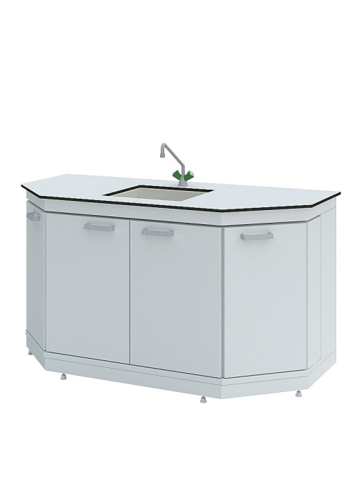 Столы-мойки торцевые Simple Pro ЛК-1500 СМС-Д (корпус - сталь)