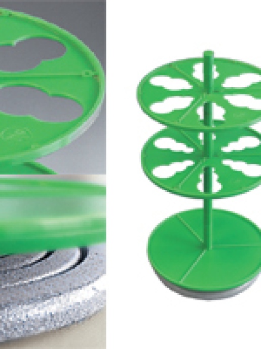 Штатив Экросхим ЭКРОС-2920 (ПЭ-2920) для 6-ти цилиндрических делительных воронок объемом 100 мл