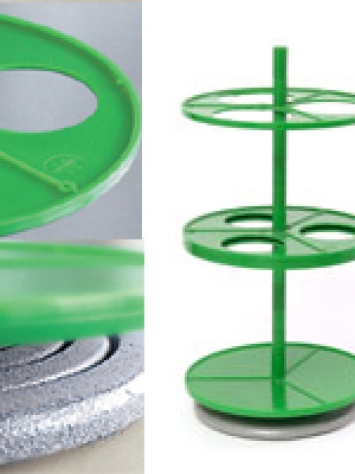 Штатив Экросхим ЭКРОС-2940 (ПЭ-2940) для 3-х цилиндрических делительных воронок объемом 500 мл