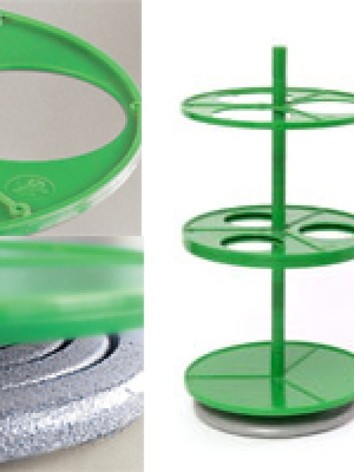 Штатив Экросхим ЭКРОС-2950 (ПЭ-2950) для 3-х цилиндрических делительных воронок объемом 1000 мл