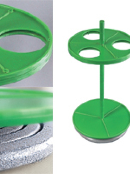 Штатив Экросхим ЭКРОС-2960 (ПЭ-2960) для 3-х круглых или грушевидных делительных воронок объемом 250 или 500 мл