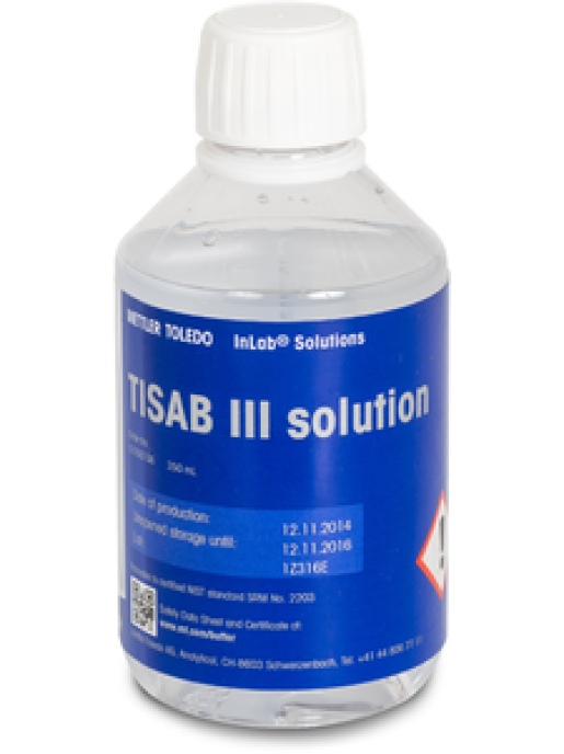 Раствор для ионоселективных электродов METTLER TOLEDO ISA solution TISAB 3, 250mL