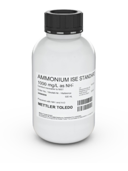 Раствор для ионоселективных электродов METTLER TOLEDO ISE standard NH4 1000 mg/L, 500mL