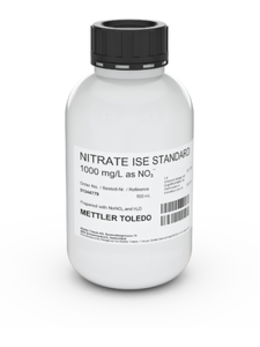 Раствор для ионоселективных электродов METTLER TOLEDO ISE standard NO3 1000 mg/L, 500mL