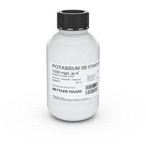 Раствор для ионоселективных электродов METTLER TOLEDO ISE standard K 1000 mg/L, 500mL