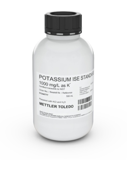 Раствор для ионоселективных электродов METTLER TOLEDO ISE standard K 1000 mg/L, 500mL