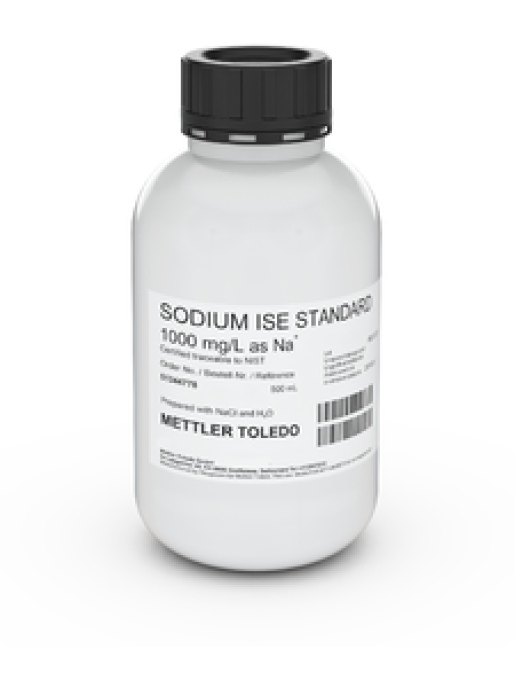 Раствор для ионоселективных электродов METTLER TOLEDO ISE standard Na 1000 mg/L, 500mL