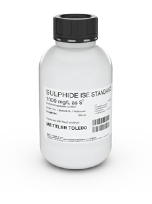 Раствор для ионоселективных электродов METTLER TOLEDO ISE standard S 1000 mg/L, 500mL