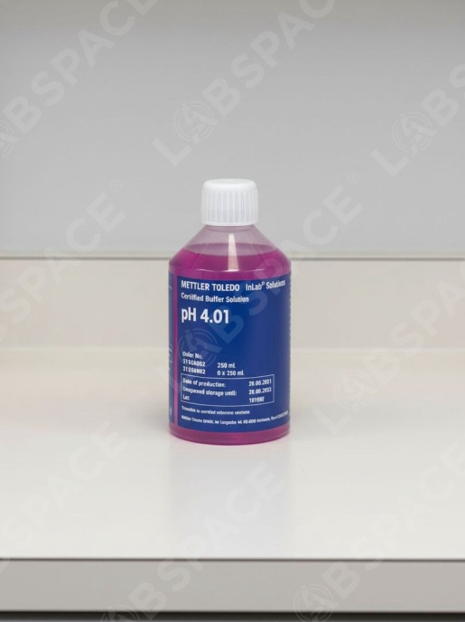 Буферный раствор pH METTLER TOLEDO Certified buffer pH 4.01, 250mL