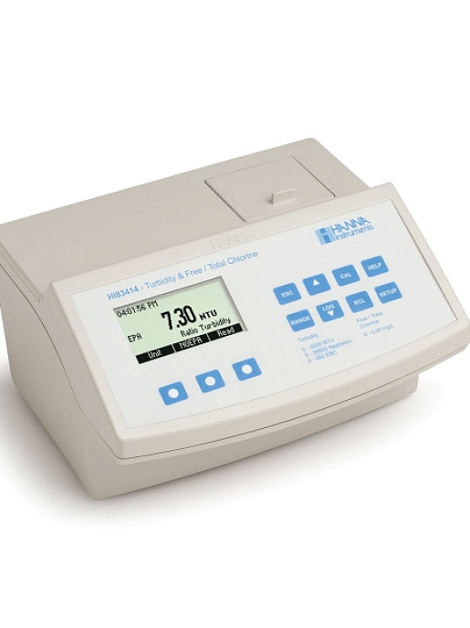 4-х диапазонный измеритель мутности и свободного/общего хлора HANNA Instruments HI83414-02