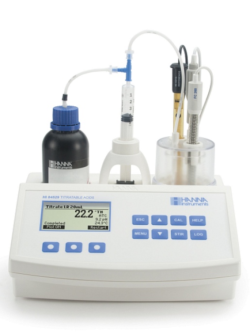 Мини титратор для определения титруемой кислотности и рН в молочных продуктах HANNA Instruments HI84529-02