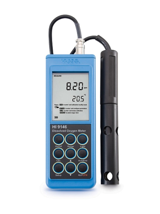 Портативный влагозащищенный микропроцессорный оксиметр HANNA Instruments HI9146-10