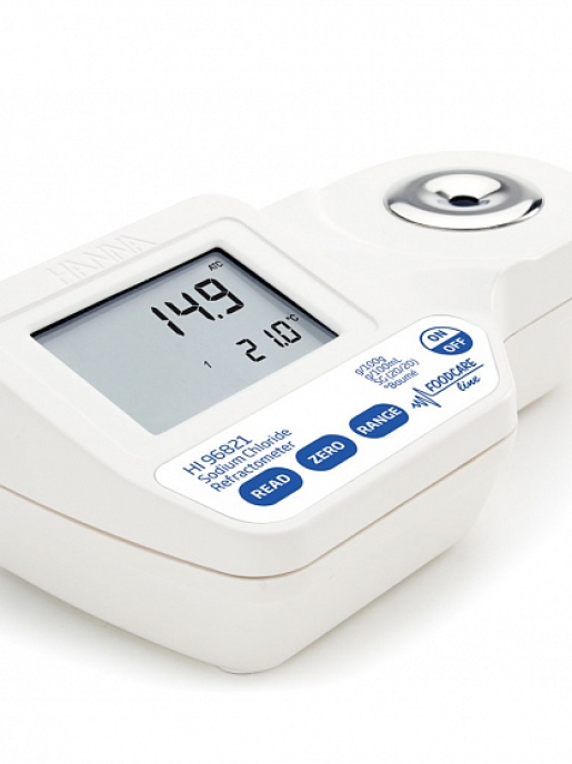 Цифровой рефрактометр для измерений хлорида натрия в пищевых продуктах HANNA Instruments HI96821