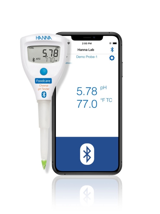 Беспроводной тестер рН HALO2 для сыра HANNA Instruments HI9810322