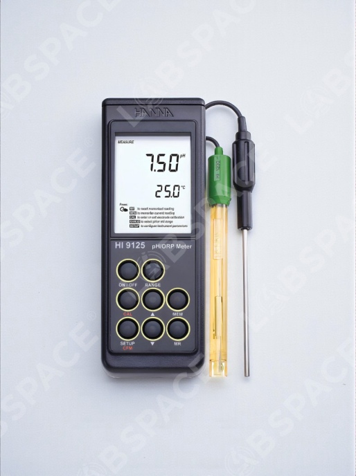 Влагозащищенный рН/мВ/С/ с рН-электродом HI1230B HANNA Instruments HI9125