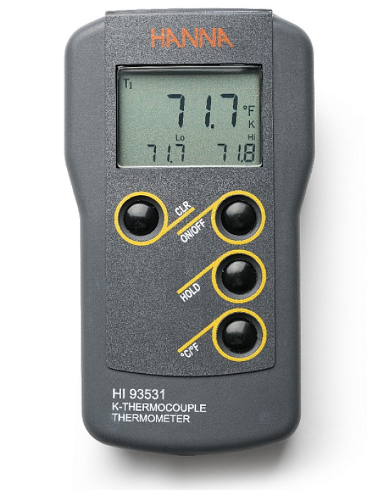 Портативный термометр с термопарой K-типа HANNA Instruments HI93531R