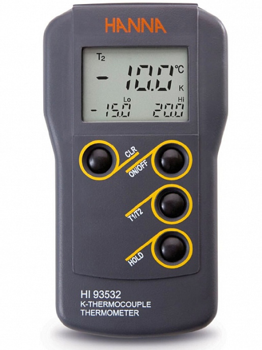 Термометр K-типа с двойным входом HANNA Instruments HI93532