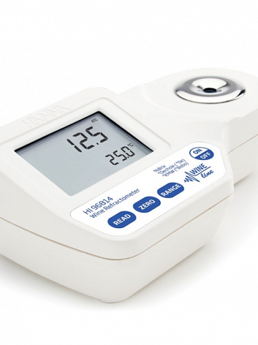 Цифровой рефрактометр для анализа в вине, сусле и соке HANNA Instruments HI96814