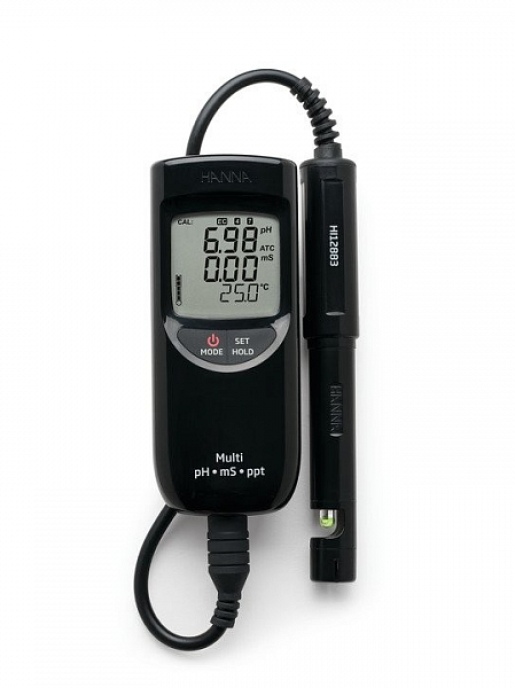 Портативный влагозащищенный рН/ЕС/TDS-метр HANNA Instruments HI991301