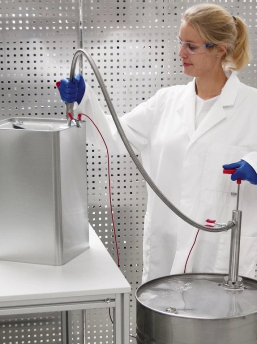 Насос для бочек из нержавеющей стали, сливная гибкая трубка и кран