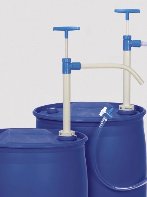 Насос для бочек, ПП, сливная гибкая трубка и кран