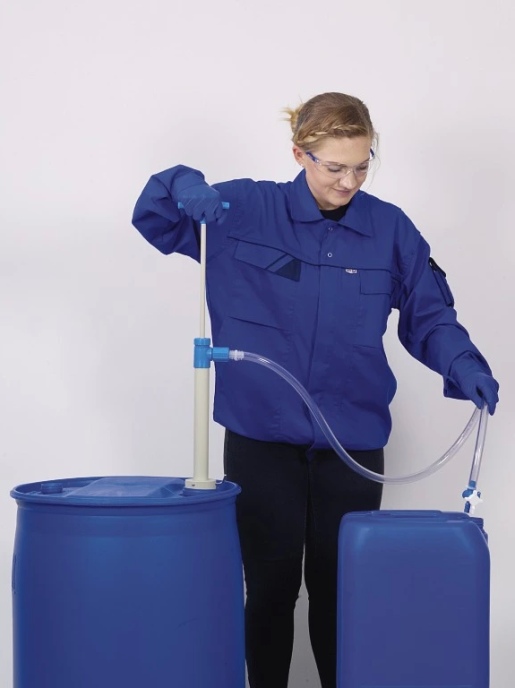 Насос для бочек, ПП, сливная гибкая трубка и кран