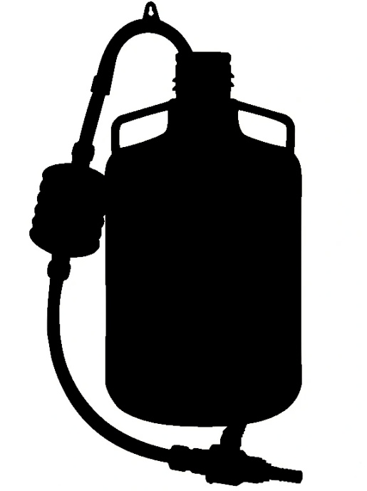 Сифон с шаровым краном