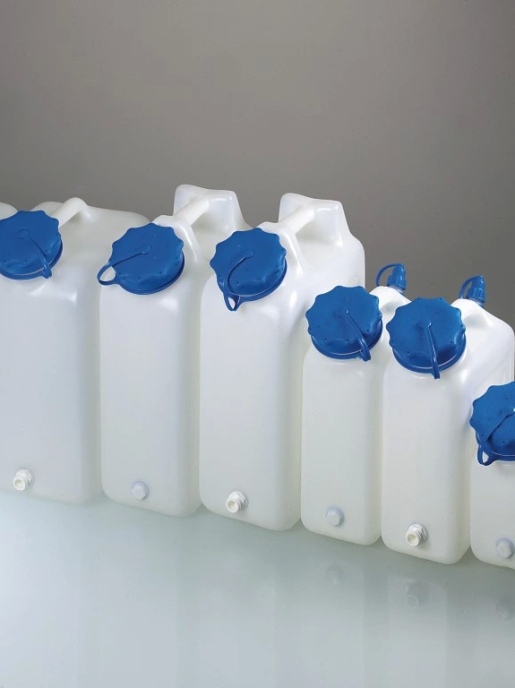 Канистры с широким горлышком, с резьбовым соединением или без него