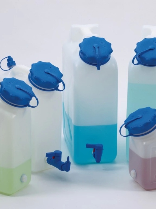 Канистры с широким горлышком, с резьбовым соединением или без него