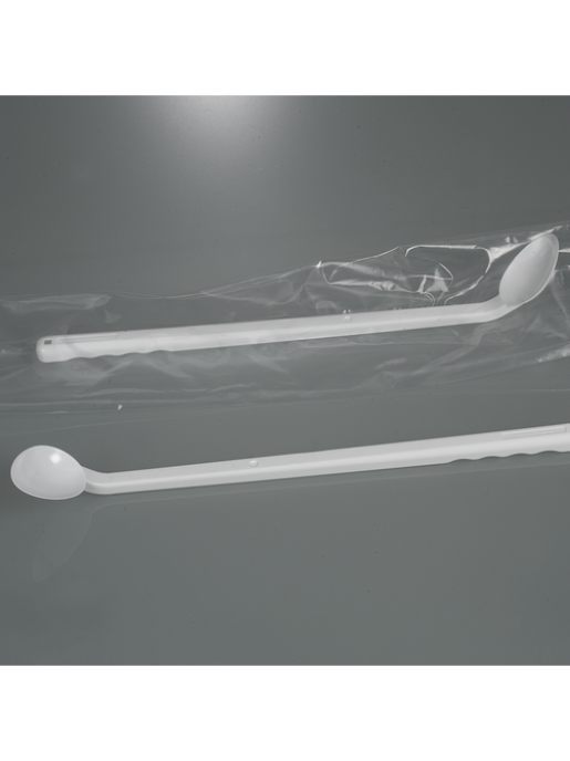 Пробная ложка изогнутая, с длинной ручкой, одноразовая