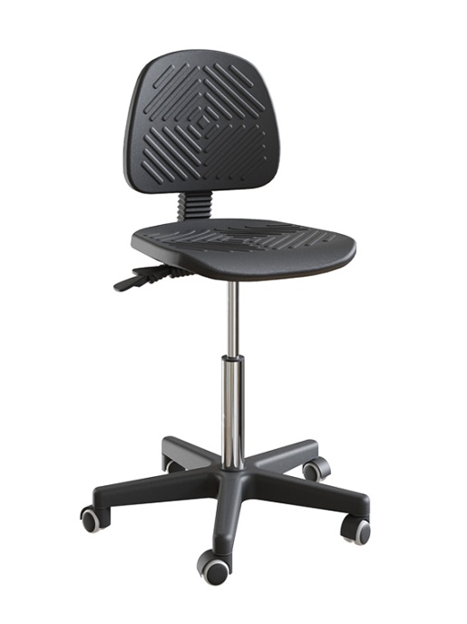 Стул с полиуретановым сидением и спинкой с синхромеханизмом GRAULAB