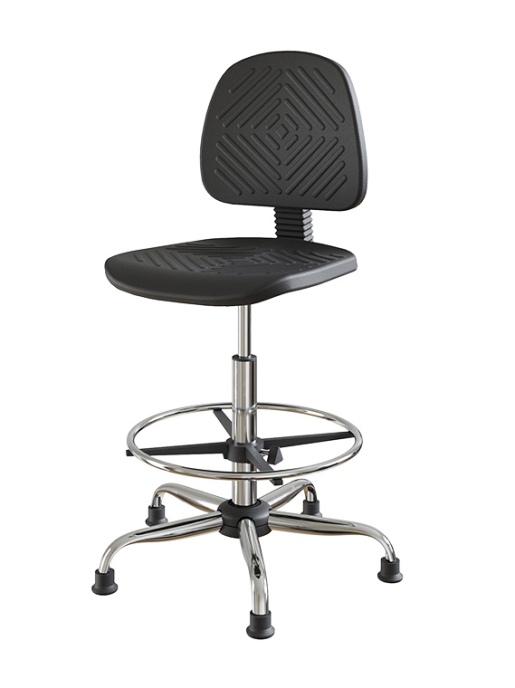 Стул с полиуретановым сидением и спинкой с синхромеханизмом GRAULAB