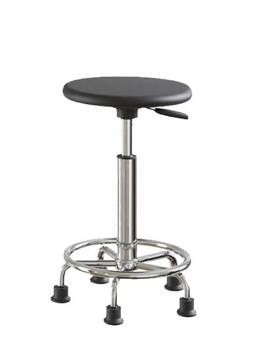 Табурет с полиуретановым сидением и опорным кольцом GRAULAB