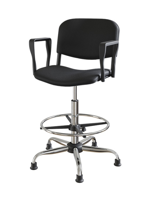 Стул с сидением и спинкой из кожзаменителя GRAULAB