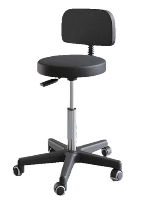 Табурет с сидением и спинкой из кожзаменителя GRAULAB