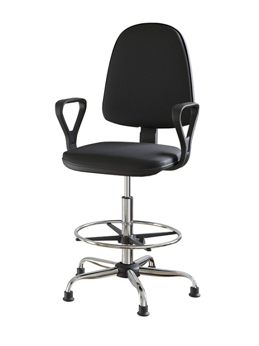 Стул с сидением и спинкой из кожзаменителя с регулировкой GRAULAB