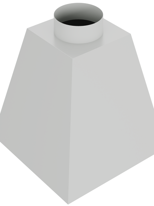 Зонт вытяжной островной GRAULAB ВЗО-1000